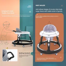 StarAndDaisy Infants 360 Baby Walker With 7 Level Height Adjustment & Music Tray image 5