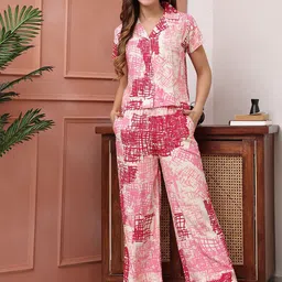 Claura Women Printed Night suit-image-48