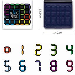 ADKD IQ Game Toys Brain Teaser Number Puzzle - 120 Challenges, 5 Levels of Difficulty, Portable Educational Toy for All Ages- Multicolor image 3