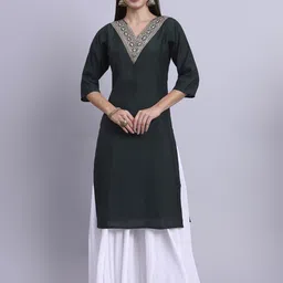 JDS LIFESTYLE Women Ethnic Motifs Embroidered Thread Work Kurta-picture-48