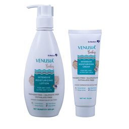 Venusia DrReddy's Baby Intensive Moisturizing Lotion-300 ml & Moisturizing Cream-75g-image-15