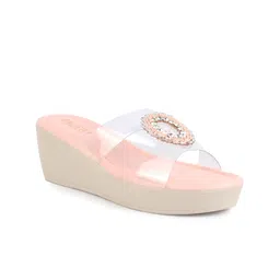 FAUSTO Women Printed Open Toe Wedge Sandals-30