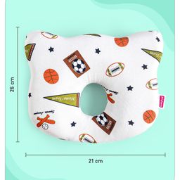Babyhug Memory Foam Pillow Sports Print - Mutlicolour image 5