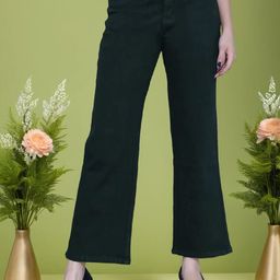 FIREAGE Women Bootilicious Wide Leg High-Rise Stretchable Jeans-image-42