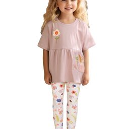 StyleCast x Revolte Girls Printed Pure Cotton Top With Trouser-picture-35