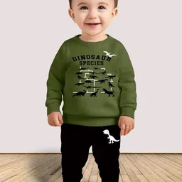 MGRS Kids-Unisex Olive Clothing Set-35