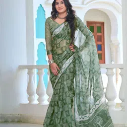 Moda Rapido Floral Printed Zari Saree-picture-27