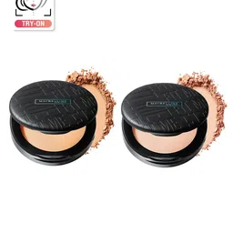 Maybelline New York 2-Pcs Fit Me Matte+Poreless Compact - Ivory 115 & Natural Buff 230-8