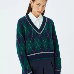 Koton Women Checked Pullover-picture-34