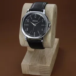 VIRAKTI Men Round Dial & Leather Straps Analogue Watch MEN-27-BLACK-V01-picture-34