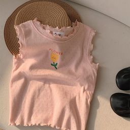 LULU & SKY Girls Floral Printed Top-image-95