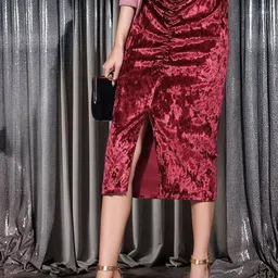 ZYNG Midi Pencil Skirt-81