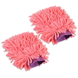 Kuber Industries 2-pcs Pink 100 GSMCleaning Gloves-55