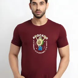 KaamBhari Graphic Printed Round Neck Pure Cotton Regular Fit T-shirt-picture-13