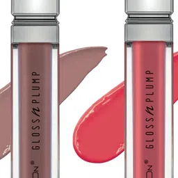 ME-ON Gloss & Plump 2-Pcs Long Lasting Lip Gloss - 3ml Each - 04-10 image 2