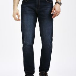 HJ HASASI Men High-Rise Light Fade Acid Wash Stretchable Jeans-image-24