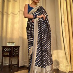 all about you Woven Design Pure Silk Banarasi Saree-image-90