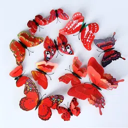 Asian royal Red & Black Printed Water Proof Wall Sticker-picture-1