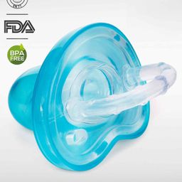 Babyhug Full Silicone Orthodontic Soother With Cover - Turquoise-14