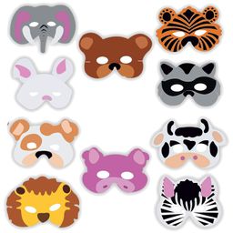 Party Propz Jungle Animal Theme Eyemasks Multicolour - Pack of 10-picture-20