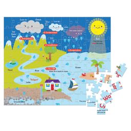 Funskool Play & Learn Water Cycle Jigsaw Puzzle Blue - 104 Pieces-18