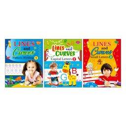 Sawan Line and Curves Writing Books Set of 3 - English-26