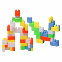 Fiddlerz DIY Interlocking Building Block Set Multicolor - 75 Pieces-4