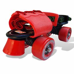 Jaspo Tenacity Adjustable Senior Roller Skates - Red-9