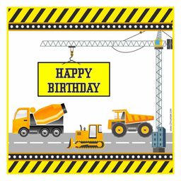 Untumble Construction Site Theme Party Backdrop Multicolor - Length 122 cm-image-35