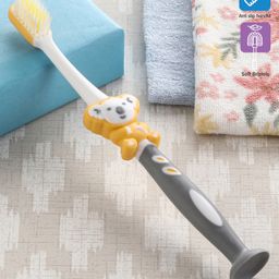 Babyhug Ultra Soft Bristles Koala Design Toothbrush - Yellow-image-63