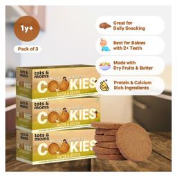 Tots & Moms Millet & Jaggery Cookies Nuts & Seeds - Pack of 3-13