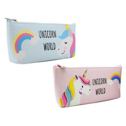 Asera Multipurpose Unicorn Themed World Pouch Pack of 2 - Multicolour-image-51