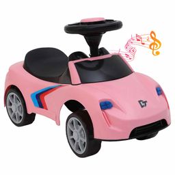 Dash Manual Push Ride on Car with Lights - Pink-12