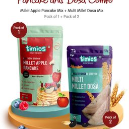 Timios Multi Millet Dosa Mix 2pcs & Millet Pancake Mix Apple 1pc - 150 gm each-11