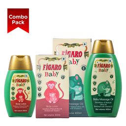 Figaro Baby Massage Oil - 400 ml & Baby Body Lotion - 200 ml-image-72