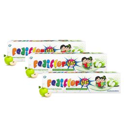 PediflorKidz Anticavity Fluoride Vegan Friendly Green Apple Flavor Toothpaste 70 g  (Pack of 3)-image-37