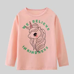 LULU & SKY Girls Printed Regular Fit Crew Neck T-shirt-picture-22