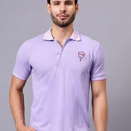 ALAKH HUB Men Solid Polo Collar Cotton T-shirt-image-52
