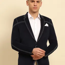 Global Republic Men Notch Lapel Collar Long Sleeves Blazer-picture-46