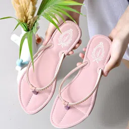 Shoetopia Women Embellished Party Open Toe Flats-image-61