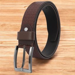 Metronaut Men Textured Leather Formal Belt-picture-5