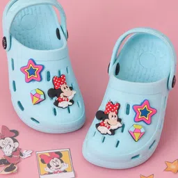 Disney By Yellow Bee Girls Minnie Mouse Clogs With Star & Gem Charms-46