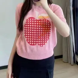 KPOP Women Printed Round Neck Top-image-31