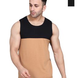 WOOSTRO Men Pack Of 2 Solid Round Neck Cotton Slim Fit T-shirts-image-0