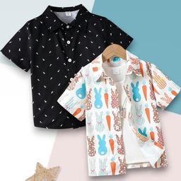 VANI COUTURE Boys Pack Of 2 Printed Shirts-image-77