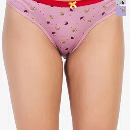 LADYLAND Pack Of 3 Printed Hipster Briefs DILSE-GREY+PURPLE+PINK-S-picture-17