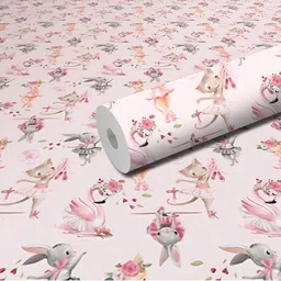 DeCorner Pink & Grey Printed Waterproof Wall Sticker-picture-4