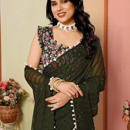 Anouk Pure Georgette Saree-picture-19