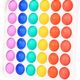FunBlast Square Shape Pop Bubble Stress Relieving Silicone Pop It Fidget Toy (Color May Vary) image 2