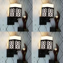Gojeeva Black Wood Square Shaped Wall Lamp-picture-46